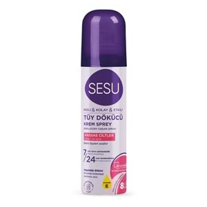 Sesu Tüy Dökücü Köpük Krem Sprey 150ML Hassas Ciltler (2 Li Set)