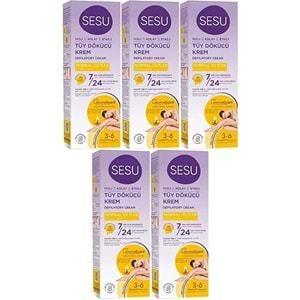 Sesu Tüy Dökücü Krem 100ML Normal Ciltler (5 Li Set)