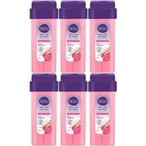 Sesu Roll-On Sir Ağda 100ML Pembe Hassas Cilt (6 Lı Set)