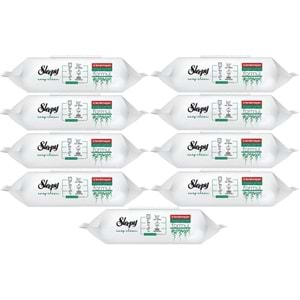 Sleepy Easy Clean Yüzey Temizlik Havlusu 100 Yaprak Plastik Kapaklı (9 Lu Set) 900 Yaprak