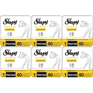 Sleepy Extra Günlük Ped Normal 240 Adet Mega Pk (6PK*40)