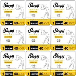 Sleepy Extra Günlük Ped Normal 360 Adet Mega Pk (9PK*40)