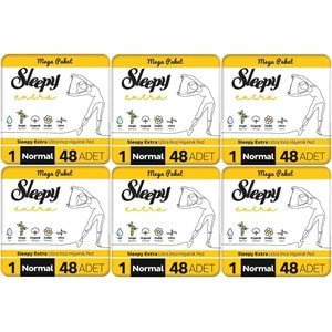 Sleepy Extra Hijyenik Ped Normal 288 Adet Mega Pk (6PK*48)