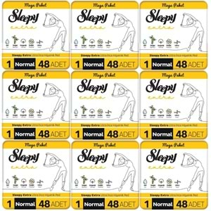 Sleepy Extra Hijyenik Ped Normal 432 Adet Mega Pk (9PK*48)