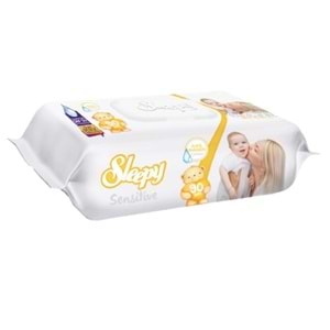 Sleepy Islak Havlu Mendil 90 Yaprak Karma (12 Li Set) Sensitive & Pamuk-Zeytinyağlı 1080 Yaprak