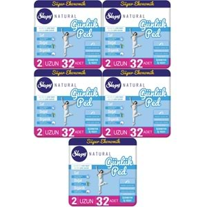 Sleepy Natural Günlük Ped Uzun 160 Adet Süper Ekonomik Pk (5PK*32)