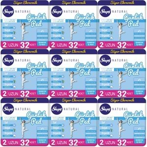 Sleepy Natural Günlük Ped Uzun 288 Adet Süper Ekonomik Pk (9PK*32)