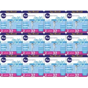 Sleepy Natural Günlük Ped Uzun 384 Adet Süper Ekonomik Pk (12PK*32)