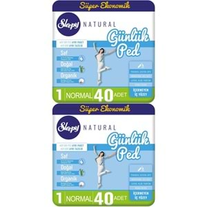 Sleepy Natural Günlük Ped Normal 80 Adet Süper Ekonomik Pk (2PK*40)