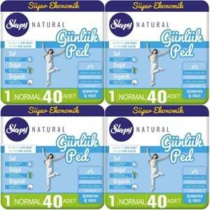 Sleepy Natural Günlük Ped Normal 160 Adet Süper Ekonomik Pk (4PK*40)