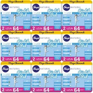 Sleepy Natural Günlük Ped Uzun 576 Adet Mega Pk (9PK*64)