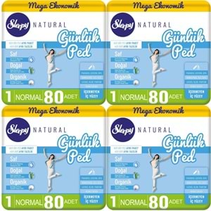 Sleepy Natural Günlük Ped Normal 320 Adet Mega Pk (4PK*80)