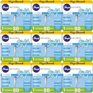 Sleepy Natural Günlük Ped Normal 720 Adet Mega Pk (9PK*80)