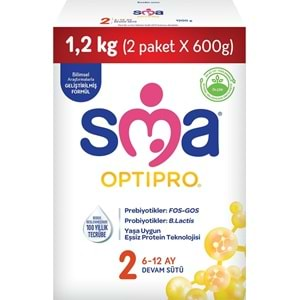 Sma Optipro 1200GR No:2 Devam Sütü (6-12 Ay) Kutu (2 Li Set)