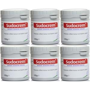 Sudocrem Cilt Bebek Bakım - Pişik Kremi 125GR (6 Lı Set)