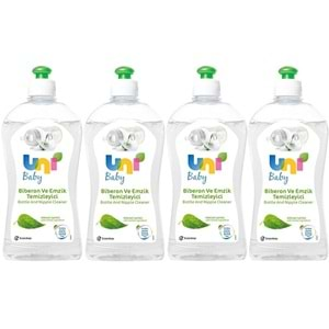 Uni Baby Biberon ve Emzik Temizleyici 500ML (4 Lü Set)