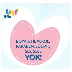 Uni Baby Bebek Kolay Tarama Saç ve Vücut Şampuanı 700ML (Pompalı) (12 Li Set)