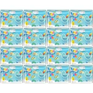 Uni Baby Islak Havlu Aktif / Oyna & Öğren 52 Yaprak (48 Li Set) 2496 Yaprak (16PK*3)