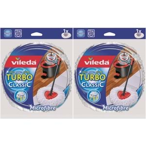 Vileda Turbo Yedek Mop Paspas Ucu (%100 Mikrofiber) (2 Li Set)