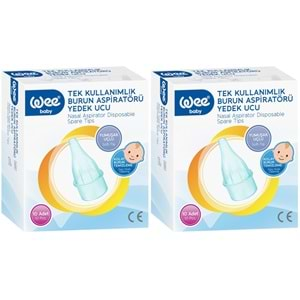 Wee Baby Burun Aspiratörü Nasal Yedek Ucu 20 Adet (2Pk*10)