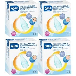 Wee Baby Burun Aspiratörü Nasal Yedek Ucu 40 Adet (4Pk*10)