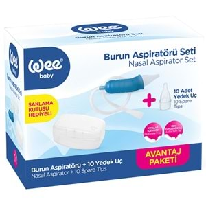 Wee Baby Burun Aspiratörü Seti Şeffaf (WEE945) (9 Lu Set)