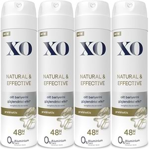 XO Deodorant 150ML Women-Kadın Natural & Effective (4 Lü Set)