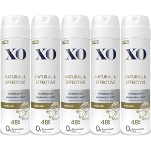 XO Deodorant 150ML Women-Kadın Natural & Effective (5 Li Set)