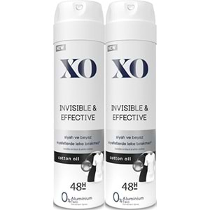 XO Deodorant 150ML Women-Kadın Invisible & Effective (2 Li Set)