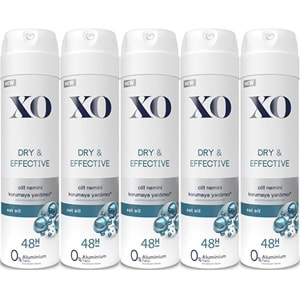 XO Deodorant 150ML Women-Kadın Dry & Effective (5 Li Set)