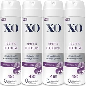 XO Deodorant 150ML Women-Kadın Soft & Effective (4 Lü Set)