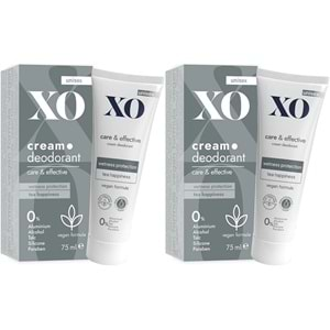 XO Krem Deodorant 75ML Unisex Care & Effective Parfümlü (2 Li Set)