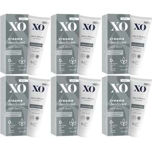 XO Krem Deodorant 75ML Unisex Care & Effective Parfümlü (6 Lı Set)