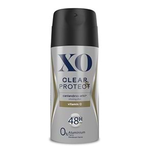 XO Deodorant 150ML Men-Erkek Clear & Protect (2 Li Set)