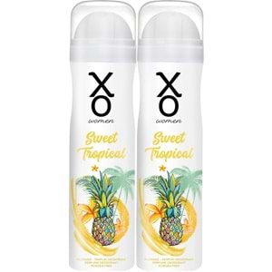 XO Deodorant 150ML Women-Kadın Sweet Tropical (2 Li Set)