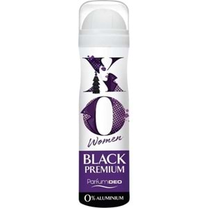 XO Deodorant 150ML Women-Kadın Black Premium (2 Li Set)