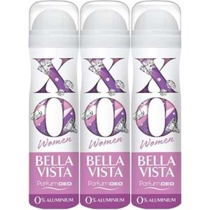 XO Deodorant 150ML Women-Kadın Bella Vista (3 Lü Set)