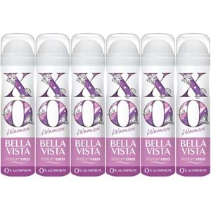 XO Deodorant 150ML Women-Kadın Bella Vista (6 Lı Set)