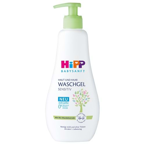 Hipp Babysanft Bebek Saç ve Vücut Banyo Jeli/Waschgel Sensıtıv 400ML