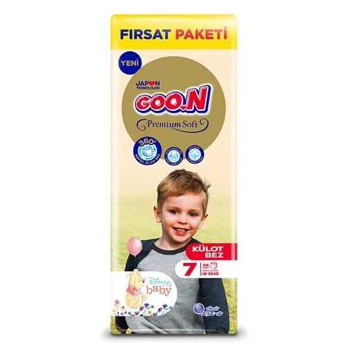 Goon Premium Soft Külot Bebek Bezi Beden:7 (18-30Kg) XX Large 36 Adet Fırsat Pk