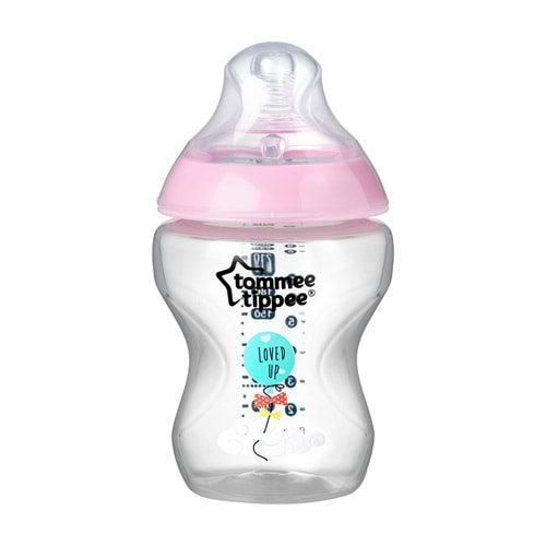 Tommee Tippee PP Closer to Nature Biberon 260ML Pembe