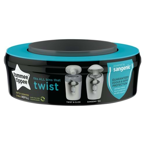 Tommee Tippee Twist & Click Çöp Poşeti Yedek Kartuş (1 Adet)