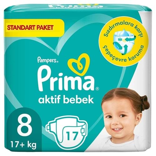 Prima Bebek Bezi Beden:8 (17+KG) XXX Large 17 Adet Standart Pk