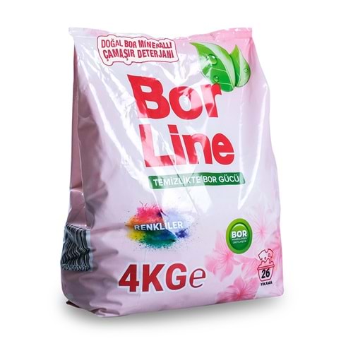 BorLine Matik Toz Çamaşır Deterjanı 4KG (Renkliler İçin) 26 Yıkama