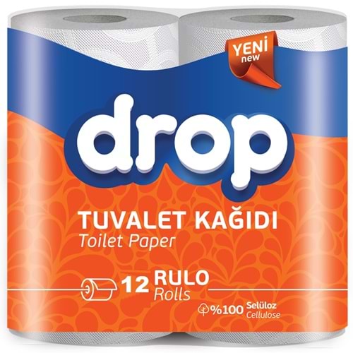 Drop Tuvalet Kağıdı Çift Katlı 12 Li Paket