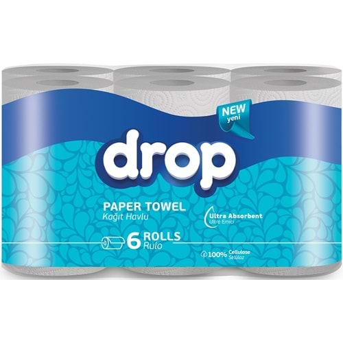 Drop Kağıt Havlu Çift Katlı (6 Lı Pk)