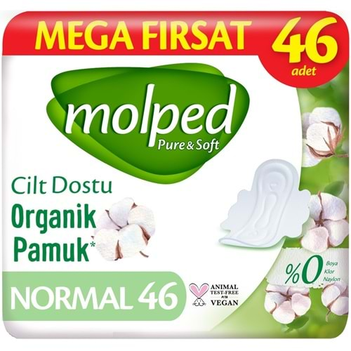 Molped Pure&Soft Hijyenik Ped Normal 46 Adet Mega Pk