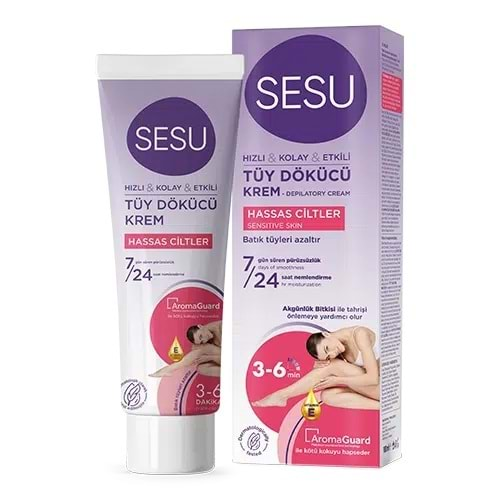 Sesu Tüy Dökücü Krem 100ML Hassas Ciltler