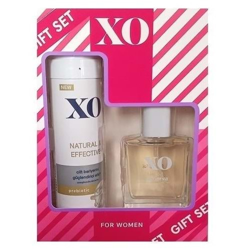 XO Parfüm Seti Minerva Women Kadın 50ML EDT + 150ML Deodorant Natural Effectıve