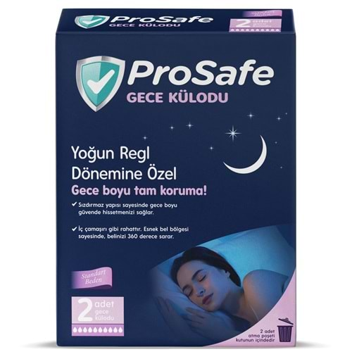 Prosafe Gece Külodu / Külot (Yoğun Regl Dönemine Özel) (Paket içi 2 Adet)